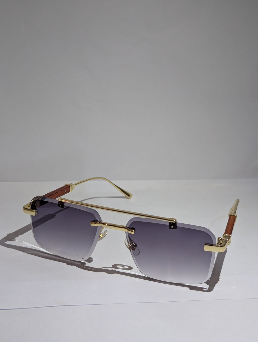 Stylish Blue Metal Eyeglasses for Boys