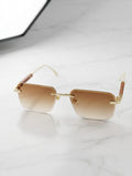 Premium Brown Metal Optical Glasses